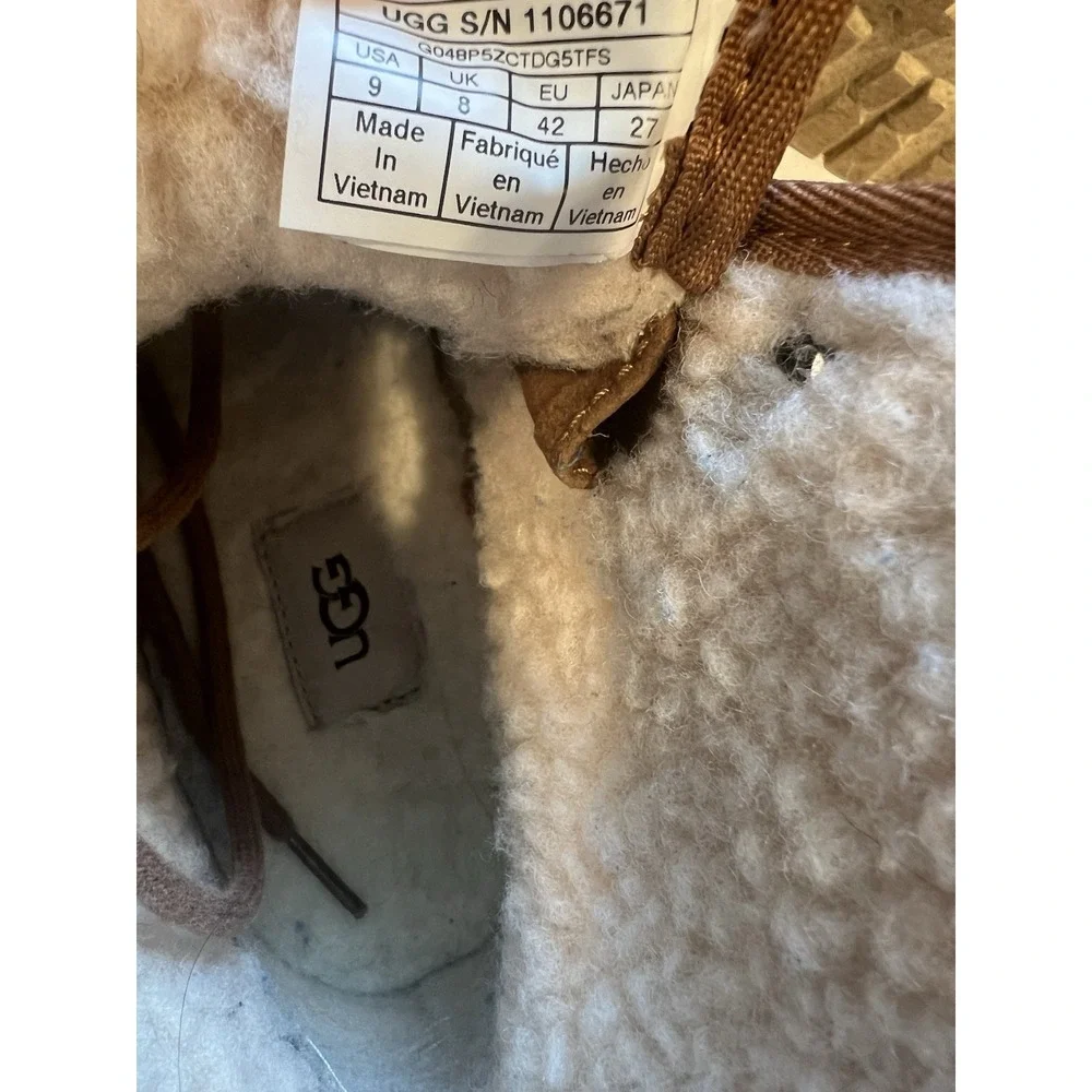 UGG Harkland Waterproof Chestnut men's boots 1106671 suede upper size 9